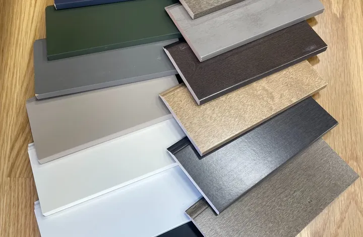Baseboard and trim color samples