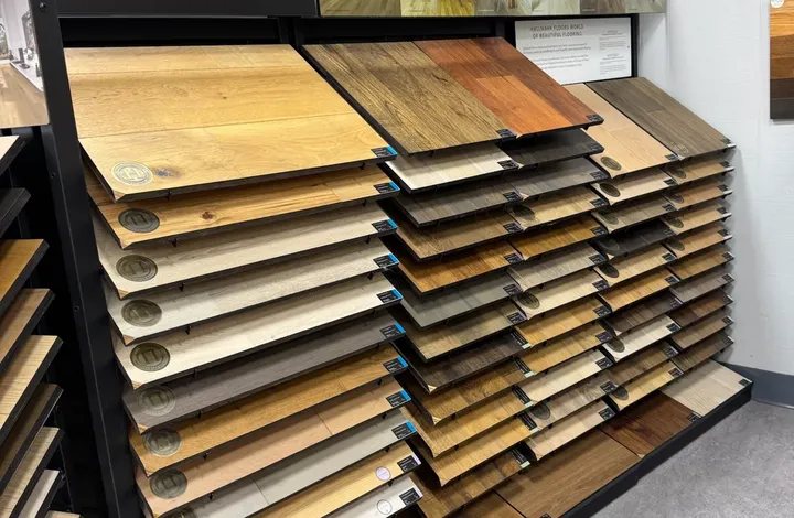 Hallmark Floors hardwood flooring display