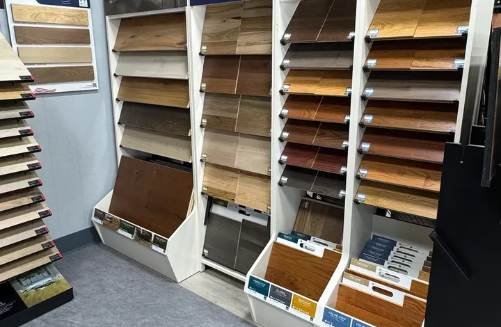 Somerset hardwood flooring display